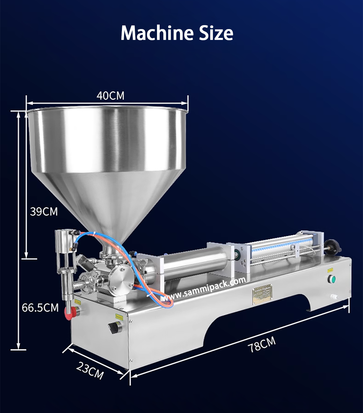 High-Viscosity Double Head Horizontal Semi-Auto Filling Machine with Funnel for Oil Beverage Medical Chemical 500ml Packaging