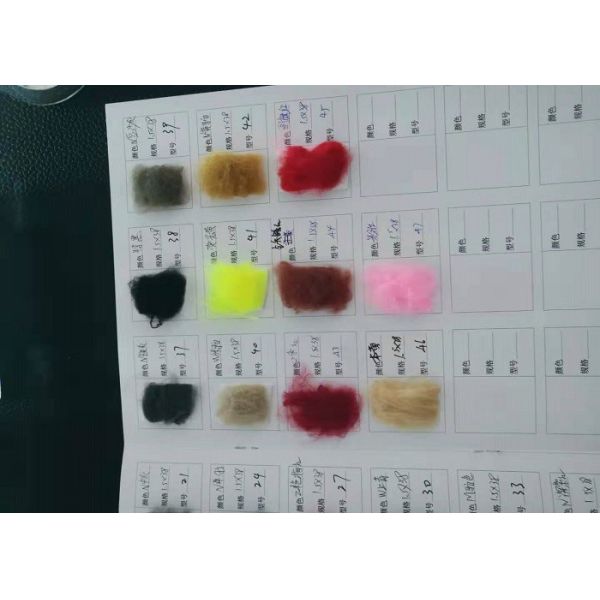 Dope Dyed Colors Regenerated Polyester Fibre Polyester / Cotton Blended Yarn