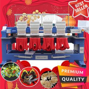 Quality Cheaper than barudan embroidery machine prices HO1504H400*450mm 4 heads embroidery machine with free embroidery machine for sale