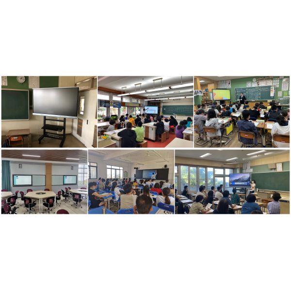 86 Inch Android 13 20 Touch Points 220V Power Supply Interactive Touchscreen 4K Whiteboard With Camera Mic For Education