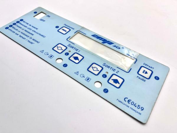 Buy Glossy Finish Polyester Transparent Window Custom Membrane Keypad Manufacturers For CNC Machine at wholesale prices