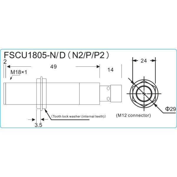 M18 full metal proximity switch 5mm sensing tubular M12 connector sensor.jpg