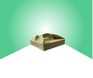 Custom Pizza Paper Packaging Boxes Food Grade Material With Handle