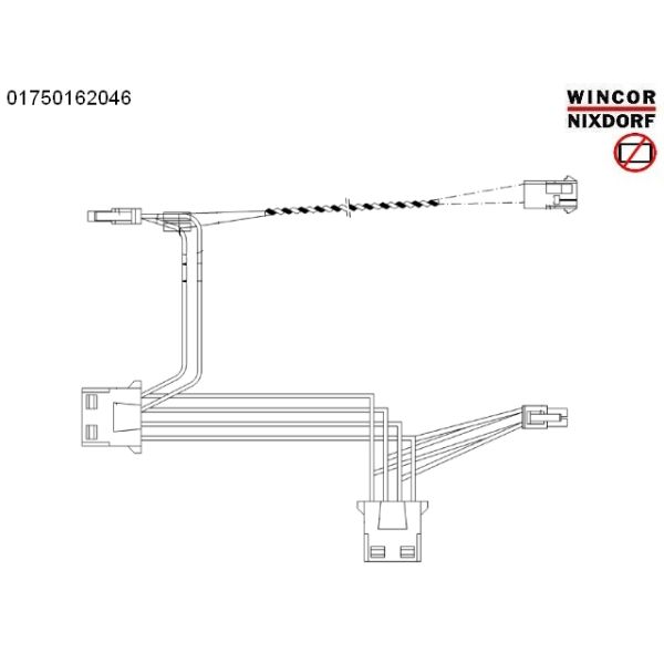 ATM Machine ATM spare parts 1750162046 WINCOR CINEO C4060 CABLE X7 IO TRAY CRS 01750162046 IN MOUDLE 1750193244