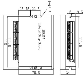 High Precision CCW Adjustable Two Phase Easy Servo Motor Driver Encoder 1000PPR