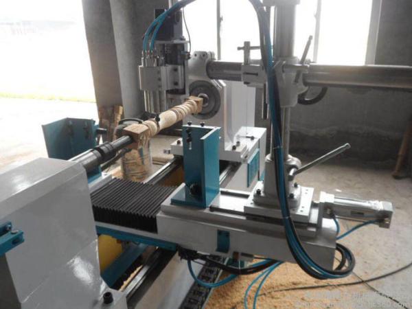 Buy Multifunction CNC Wood Lathe Machine Iron Material With Servo Driving System at wholesale prices