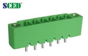 Quality Right Angle Pluggable Terminal Block Header Male Sockets With 300V 8A for sale