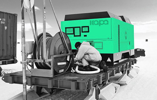 350 CFM Medium Pressure Compressor , 1.3 Mpa Rotary Air Compressor