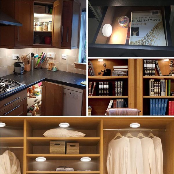 Modern 61x26mm 0.5w Remote Control Under Cabinet Light