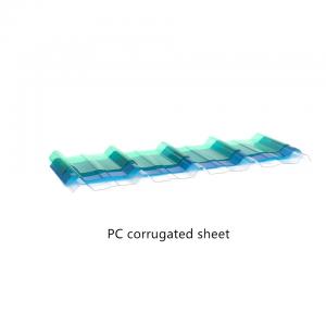 Quality Pc Corrugated Sheet Roofing Clear Embossed Corrugated Polycarbonate Sheet for sale