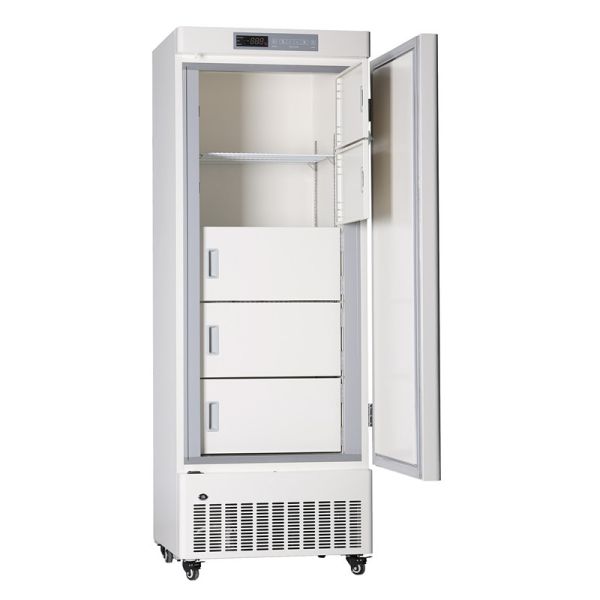 Minus 40 Degree LED Digital Display R290 Standing Deep Medical Freezer With Color Sprayed Steel 328 Liters