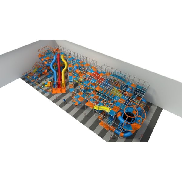 Custom Indoor Play Structure with Slide for 3-12 Year Olds