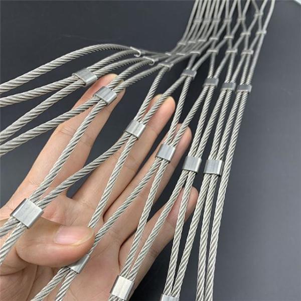 Buy 3x3 M Silver 304 316 Anti Rust Bird Netting Bird Mesh For Protecting Zoo Enclosure at wholesale prices