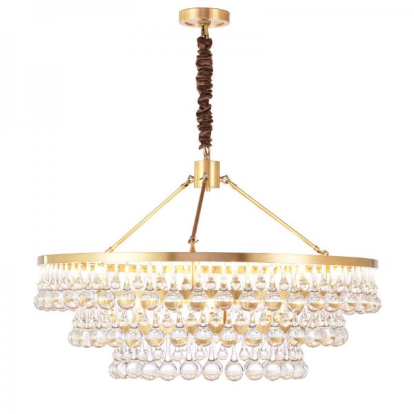 Buy Commercial Modern Crystal Flower Chandelier Elegant Ceiling Light Led Pendant Lamp at wholesale prices