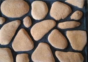 Quality 6000 series Pure color aritificial culture cobble stone, for wall decoration, 60x70-155x7240mm for sale