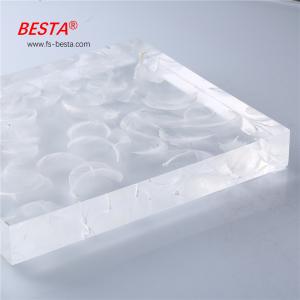Quality White Feather Effect Decorative Plexiglass Window Panels 15-60mm OEM for sale