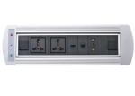 Built In Conference Table Socket Mototized Rotation Power Driven Type With VAG
