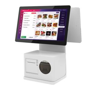 Quality pos system touch screen with Optional Magnetic Card Reader and Printer for sale