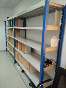 China 55 Profile 400kg Capacity 50mm Pitch Q235  Longspan Racking System on sale