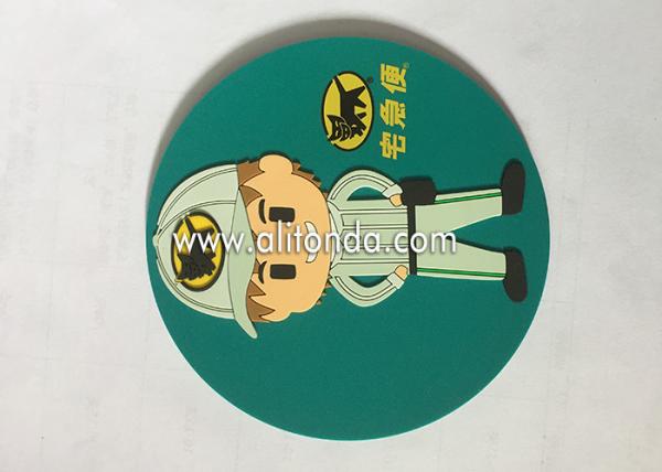 Own Logo Silicon Cup Mat, Table Drink Bottle Pad, Rubber Cartoon Drink Cup Coaster, Any image design possible coaster