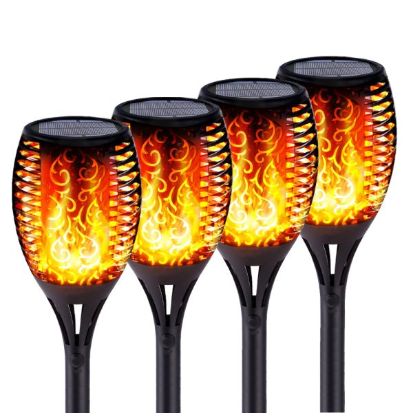 12LED 33LED Flickering Waterproof Garden Decor Landscape Lawn Lamp Path Lighting Torch Outdoor Light Solar Flame Torch Light
