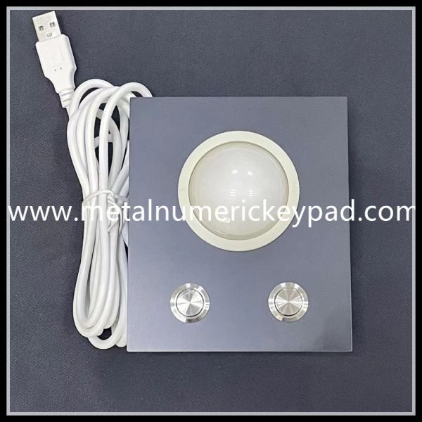 Metal Computer Mouse Trackball Waterproof IP67 Metal Mouse Positioner