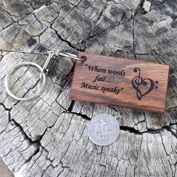 premium quality customized handmade laser engraved wooden key chains 74*38.6*6.2 mm Burlywood