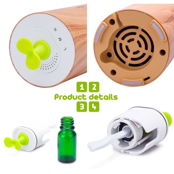 Light Wood Grain Portable USB Scent Nebulizer