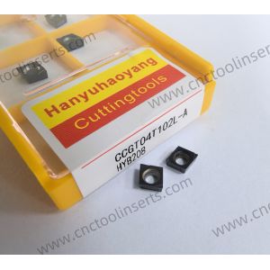 CNC Boring Inserts WC-Co PVD Coating CCGT04T101L HYB208 ，Applicable To All