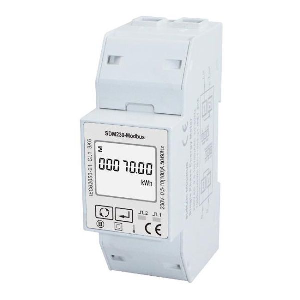 Multifunctional Single Phase Energy Meter SDM230-Modbus 100A With RS485 Port
