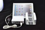 COMER Custom clear acrylic price tag with alarm security displaying systems and
