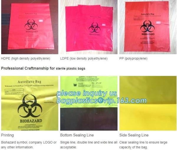 Lab, Hospital, Healthcare, Safety, Infectious, Medical Waste Disposal Warning Label Sterilization Indicate