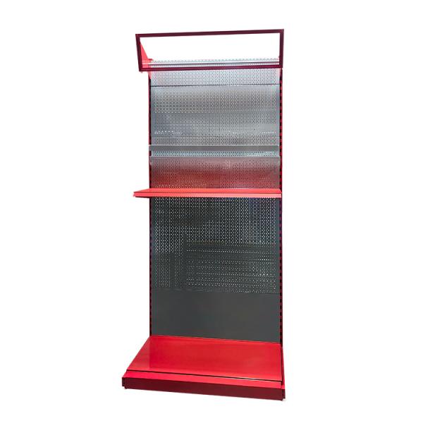 Buy ODM OEM Garage Tool Display Rack Stand with Adjustable Shelves Metal Pegboard Storage Racking Display at wholesale prices