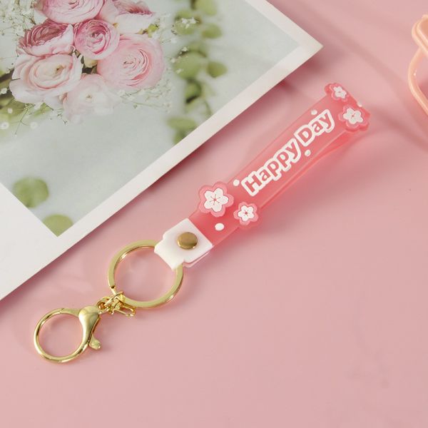 Personalized Luminescent Silicone Pendant Keychain Wrist Keychain Bracelets For Keys Or Wallets