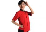 Standing Collar Industrial Work Uniforms Two Triangle Pockets Blended Twill