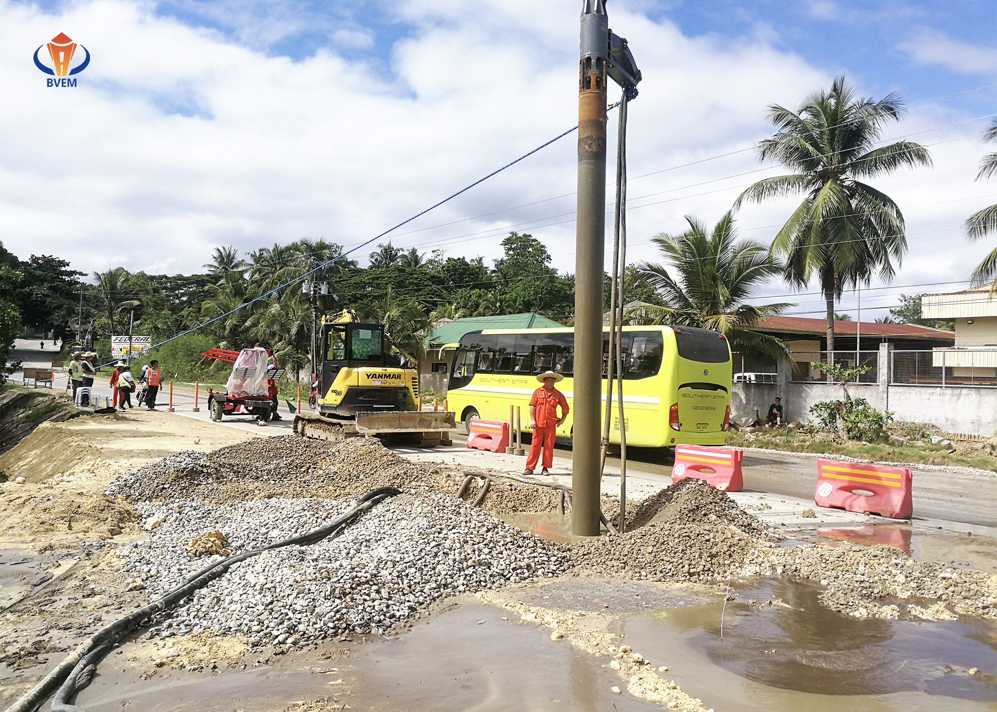 Ground Improvement Vibroflot Equipment Vibroflotation Compaction Of Cohesionless