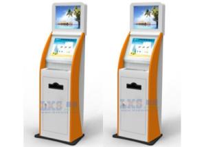 Quality Keyboard Dual Screen Kiosk With LCD Touch Screen Computer Internet Kiosk for sale