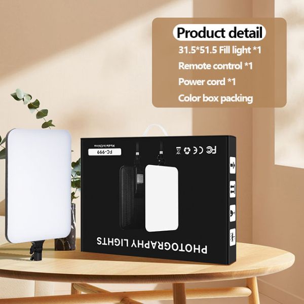 100w 95 Cri Adjustable LED Photo Video Fill Light 10000lm 3000-6500k