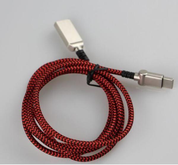 Buy Type C Led Sync Mobile USB Cable High Speed Data Transfer Red Color High Power at wholesale prices