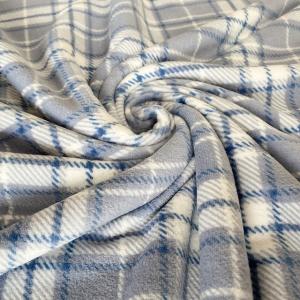 Quality Polyester Classic Plaid Printed Super Soft Fabric For Shoes Clothes Pillowslip for sale