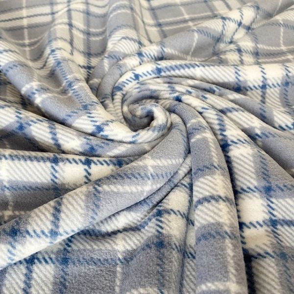 Polyester Classic Plaid Printed Super Soft Fabric For Shoes Clothes Pillowslip