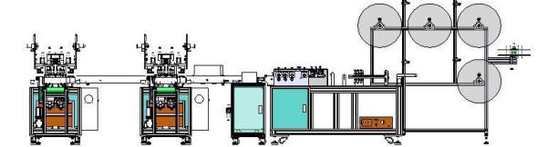 Buy Low Noise Pollution Mask Making Machine Computer PLC Programming Control at wholesale prices