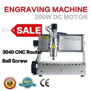 China AMAN mini cnc copper router mini desktop 4th axis 3040t-dj cnc engraving machine cnc router on sale