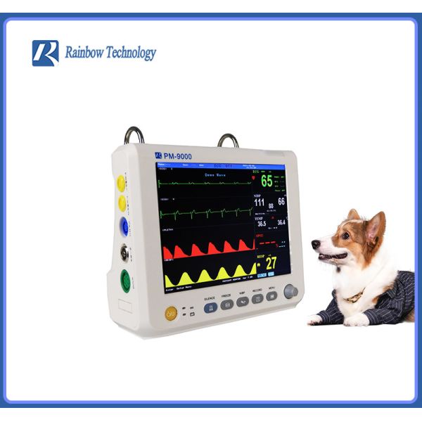 OEM Lightweight Veterinary Monitoring Equipment 8 Inch Multi Parameter Veterinary Monitor