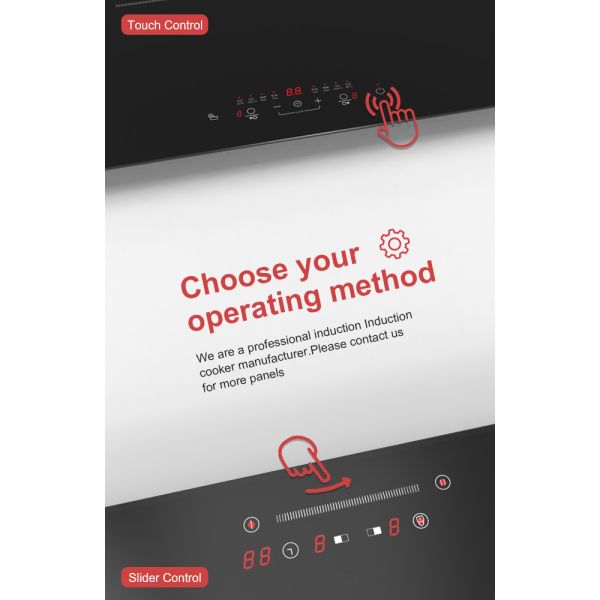 Touch Control Built In Induction Stove 3 Burner 6100W CB Certified