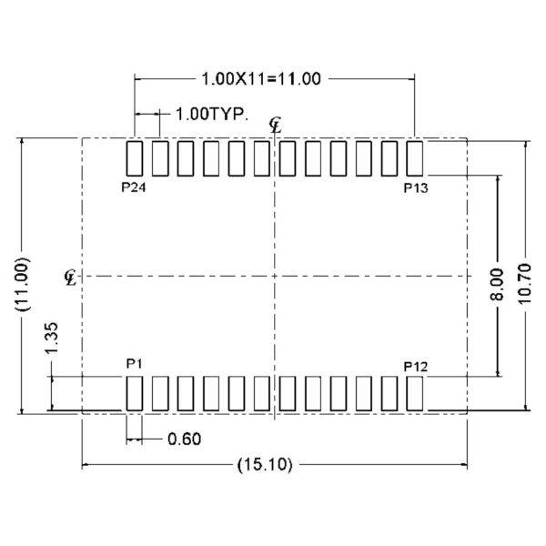 L22T003-0 1000 Base - T Ethernet Transformer UDE Single Port SMD LAN Filter
