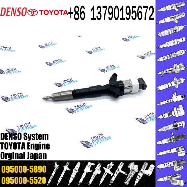 1KD-FTV Common Rail Fuel Nozzle Injector 095000-6180 095000-5890 For TOYOTA 23670-30080