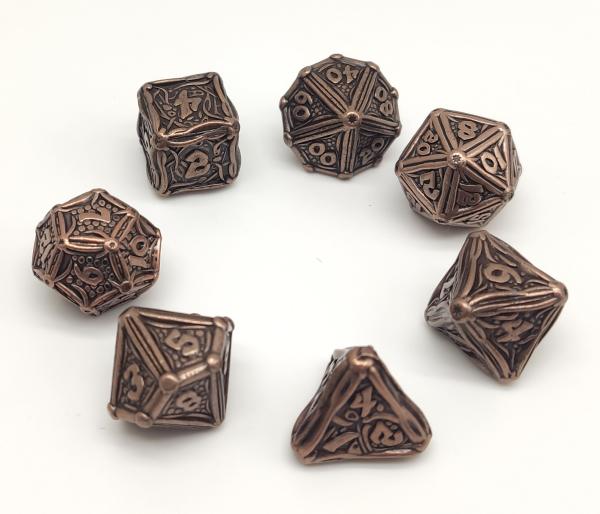 Buy Nontoxic Handcrafted Metal Dice Set , Lightweight Dice Sharp Edges at wholesale prices