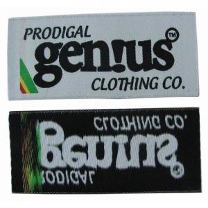 Brand Logo Personalised Woven Labels Embroidered Clothing Labels Eco Friendly