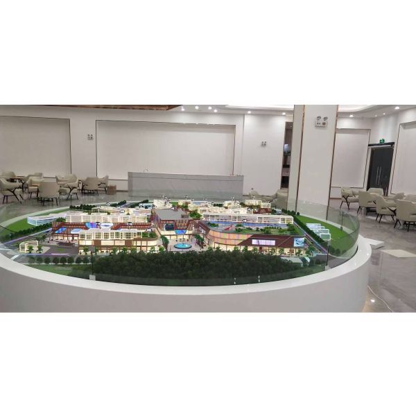 1:100 Architectural Site Model Commercial Construction Site Model
